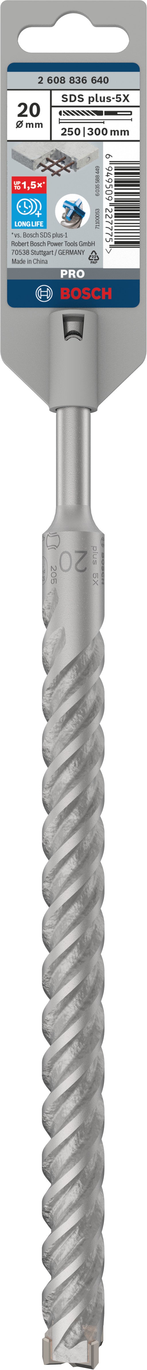 Broca Bosch SDS plus-5X 20x250x300