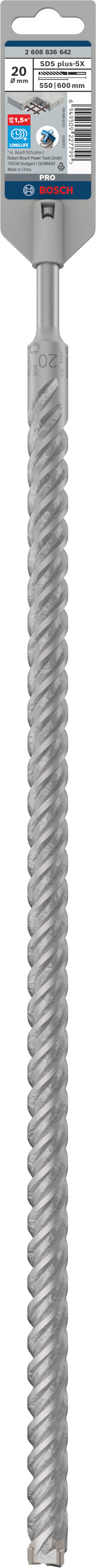 Broca Bosch SDS plus-5X 20x550x600