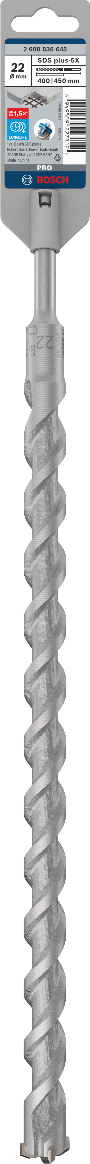 Broca Bosch SDS plus-5X 22x400x450