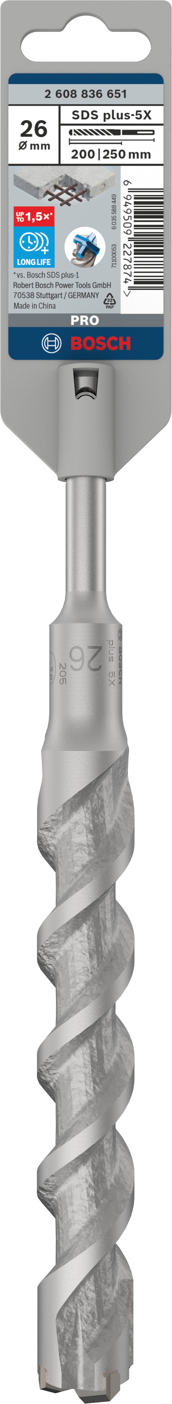 Bosch SDS plus-5X drill bit 26x200x250