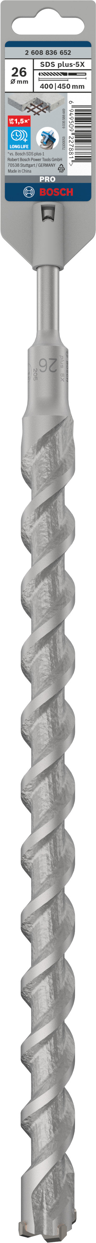 Bosch SDSplus hammer drill bit D26x400x450
