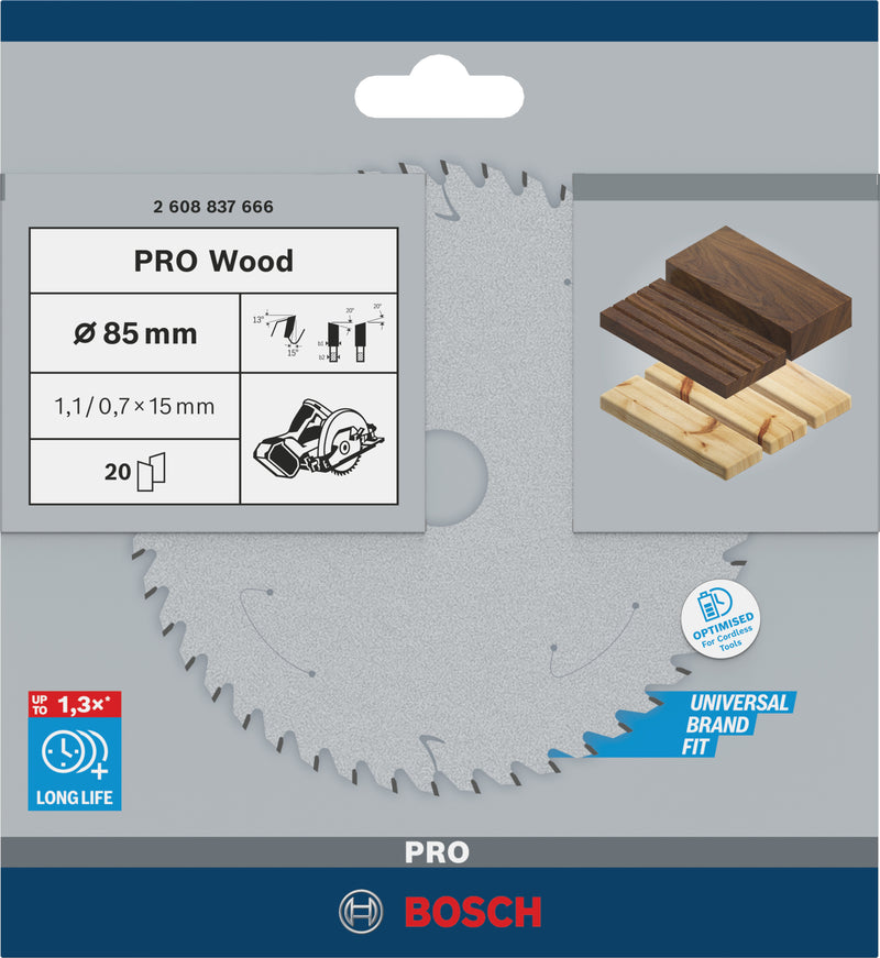 Bosch Circular Saw Blade ST WO H 85x15 T20