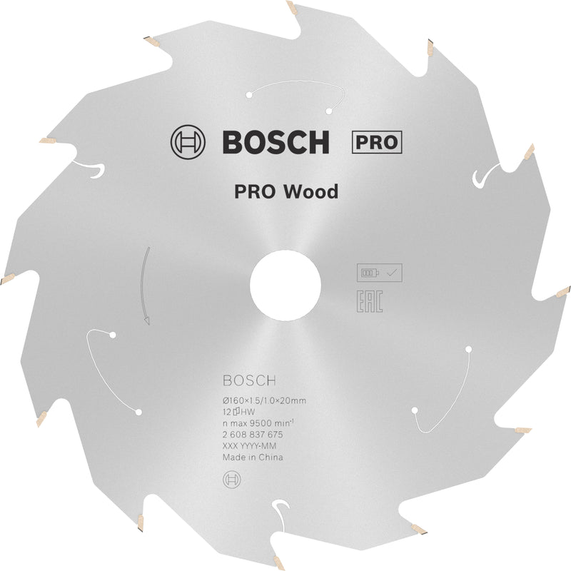 Bosch Circular Saw Blade ST WO H 160x20 T12