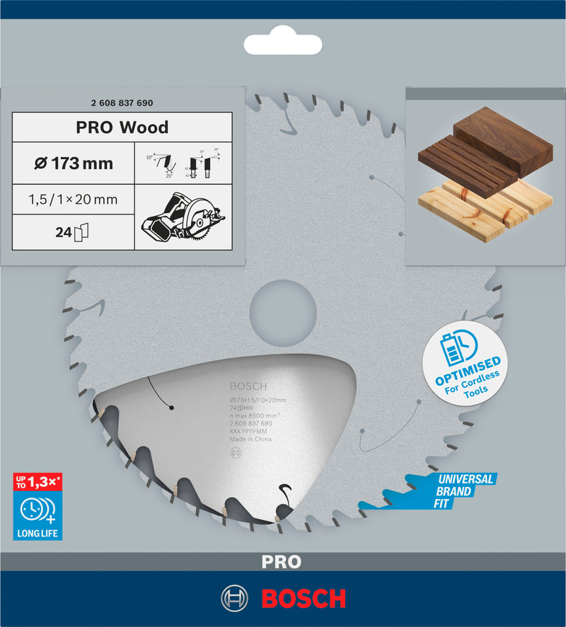Bosch Circular Saw Blade ST WO H 173x20 T24