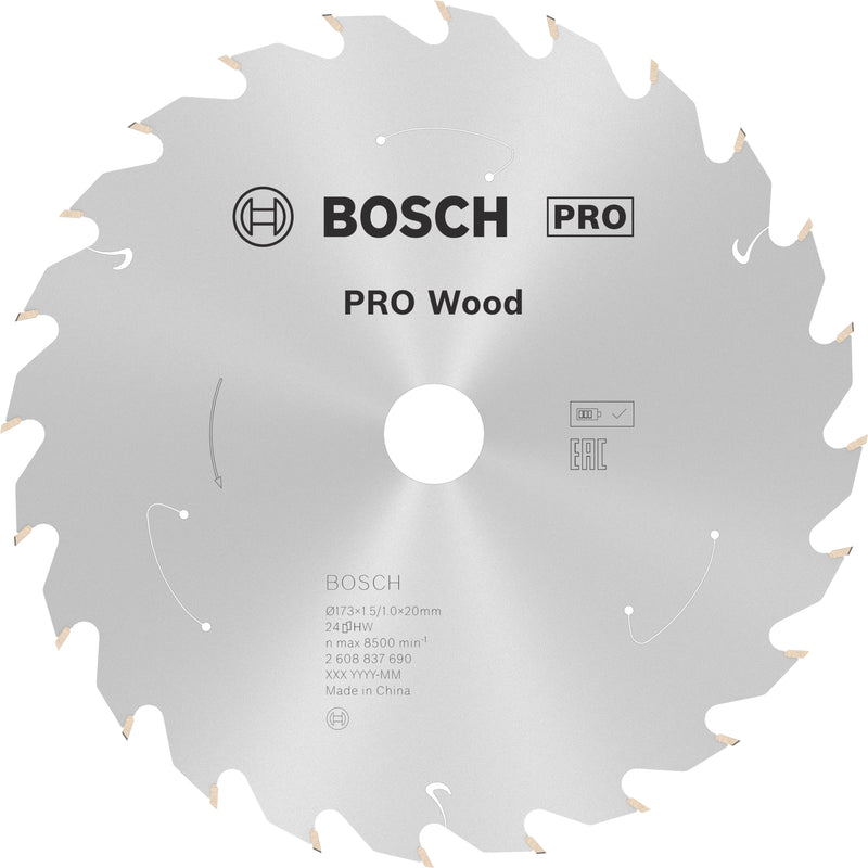 Bosch Circular Saw Blade ST WO H 173x20 T24