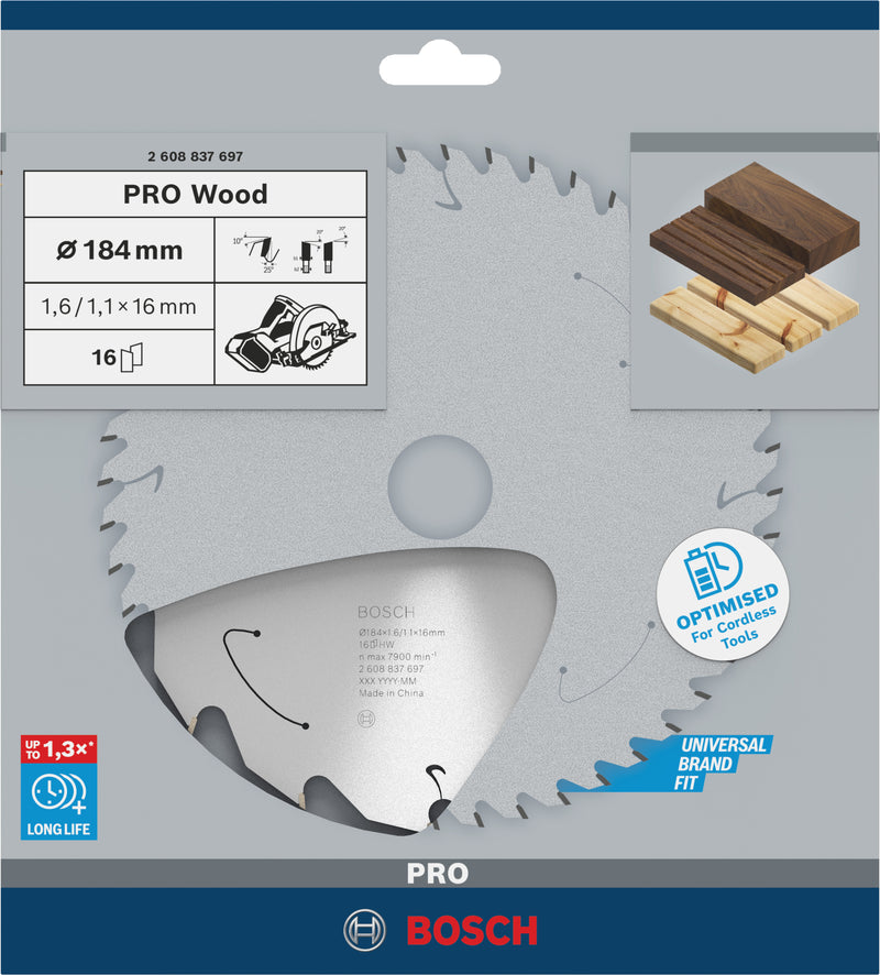 Bosch Circular Saw Blade ST WO H 184x16 T16