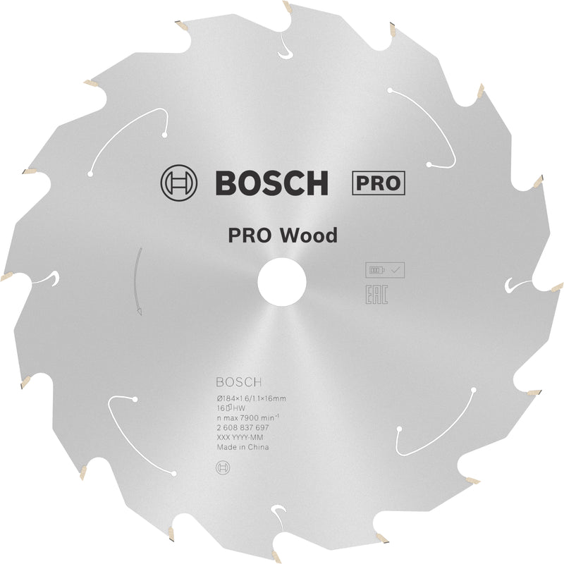 Bosch Circular Saw Blade ST WO H 184x16 T16
