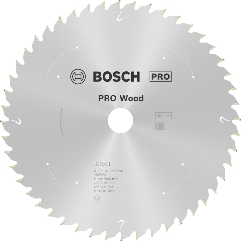 Bosch Circular Saw Blade ST WO B 190x20 T48