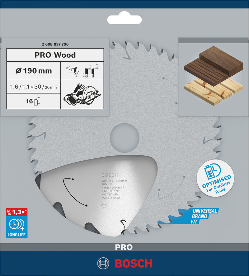Lâmina de serra circular Bosch ST WO H 190x30 T16
