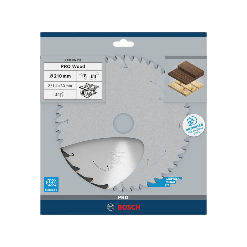 Hoja de sierra circular Bosch ST WO T 210x30 T24