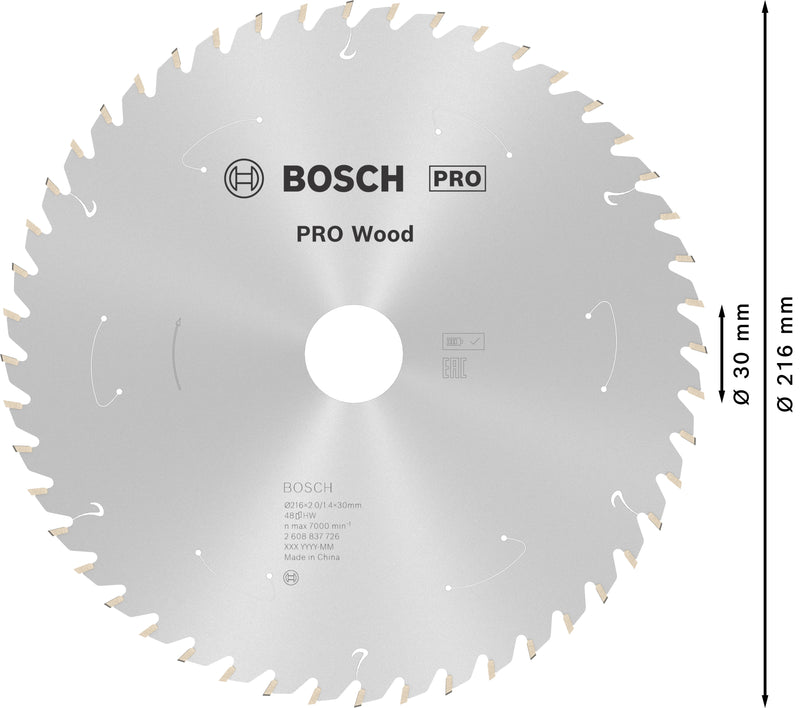 Bosch Circular Saw Blade ST WO T 216x30 T48