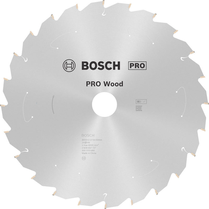 Hoja de sierra circular Bosch ST WO B 250x30 T24