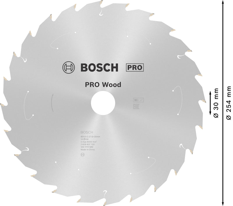 Bosch Circular Saw Blade ST WO T 254x30 T24