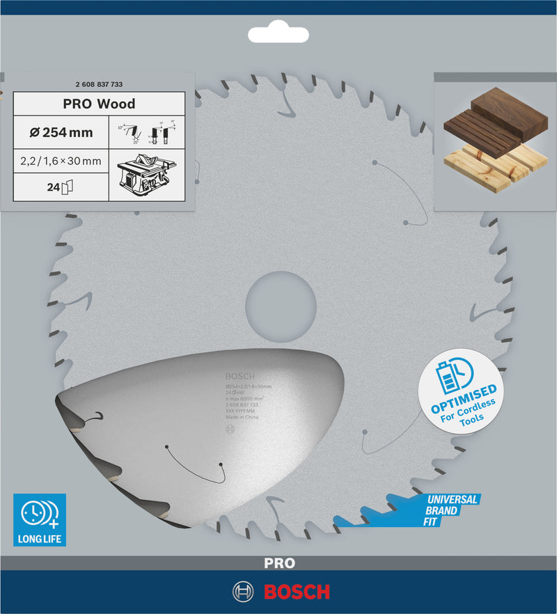 Bosch Circular Saw Blade ST WO T 254x30 T24