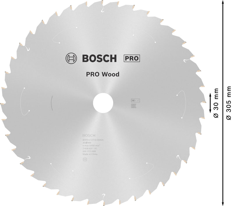 Bosch Circular Saw Blade ST WO B 305x30 T40