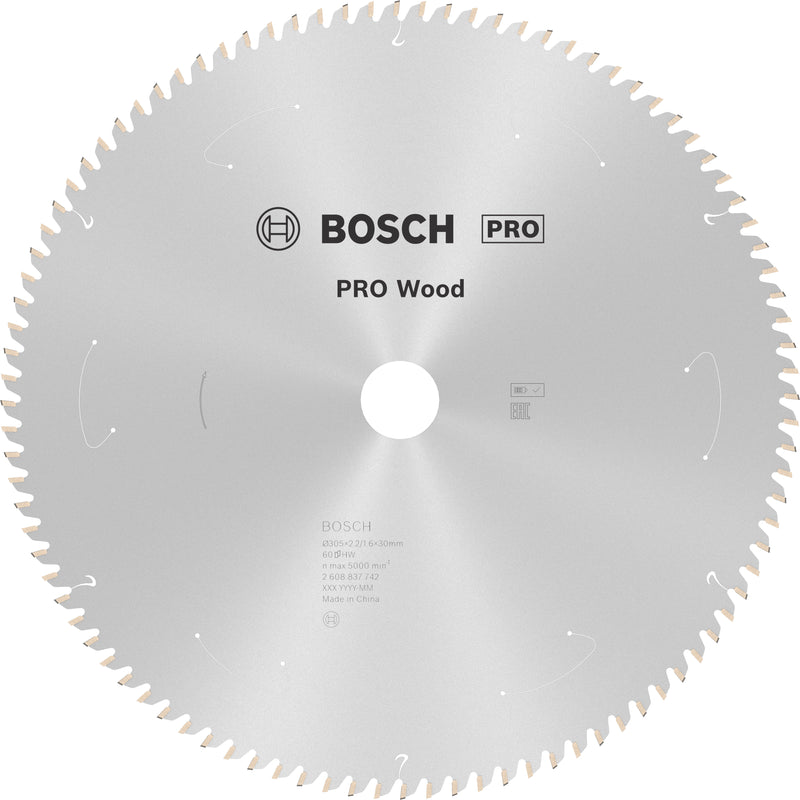 Hoja de sierra circular Bosch ST WO B 305x30 T60