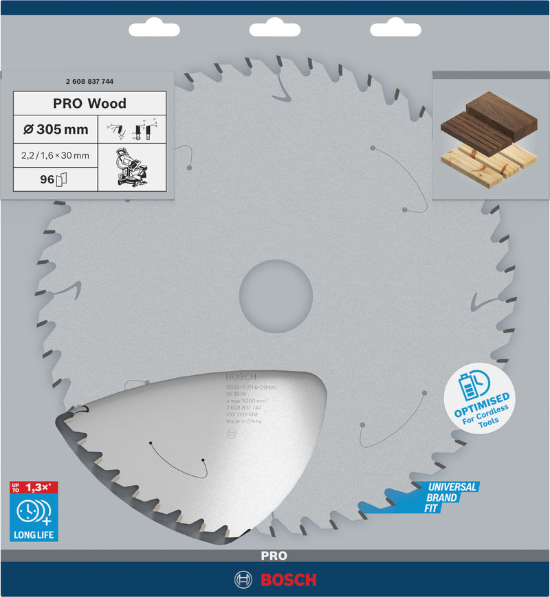 Hoja de sierra circular Bosch ST WO B 305x30 T96