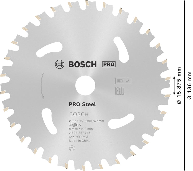 Bosch Circular Saw Blade ST ST H 136x16 T30