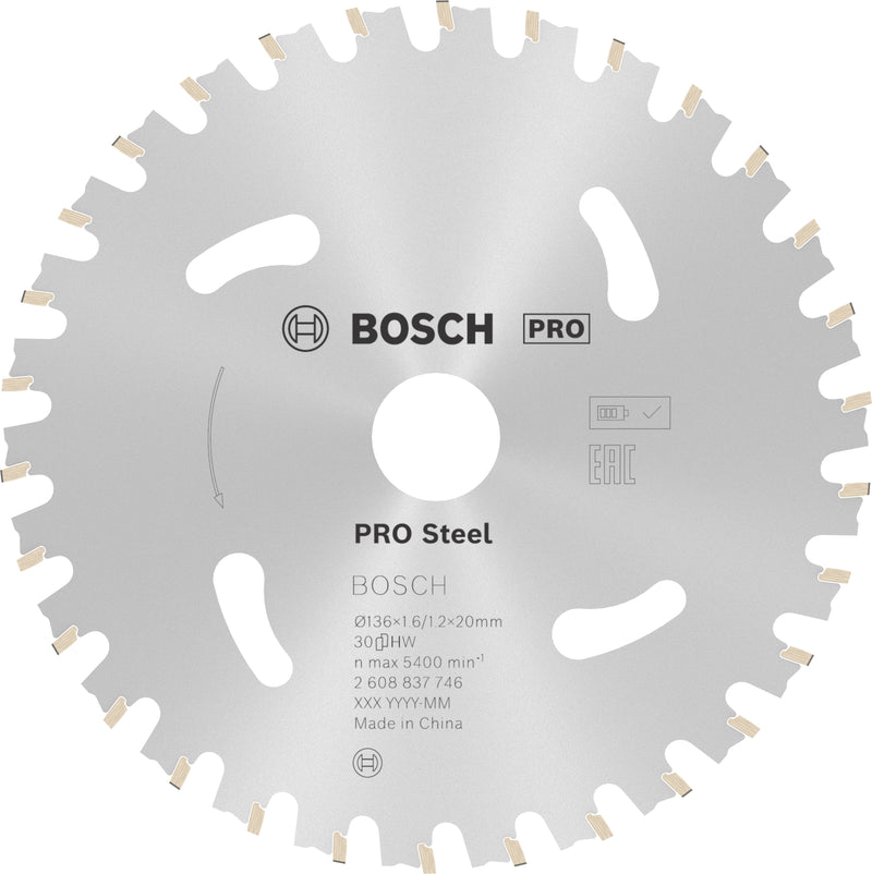 Bosch circular Saw Blade ST ST H 136x20 T30