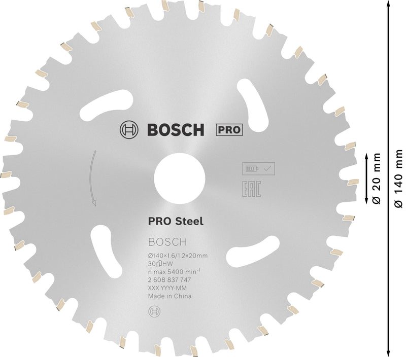 Bosch Circular Saw Blade ST ST H 140x20 T30