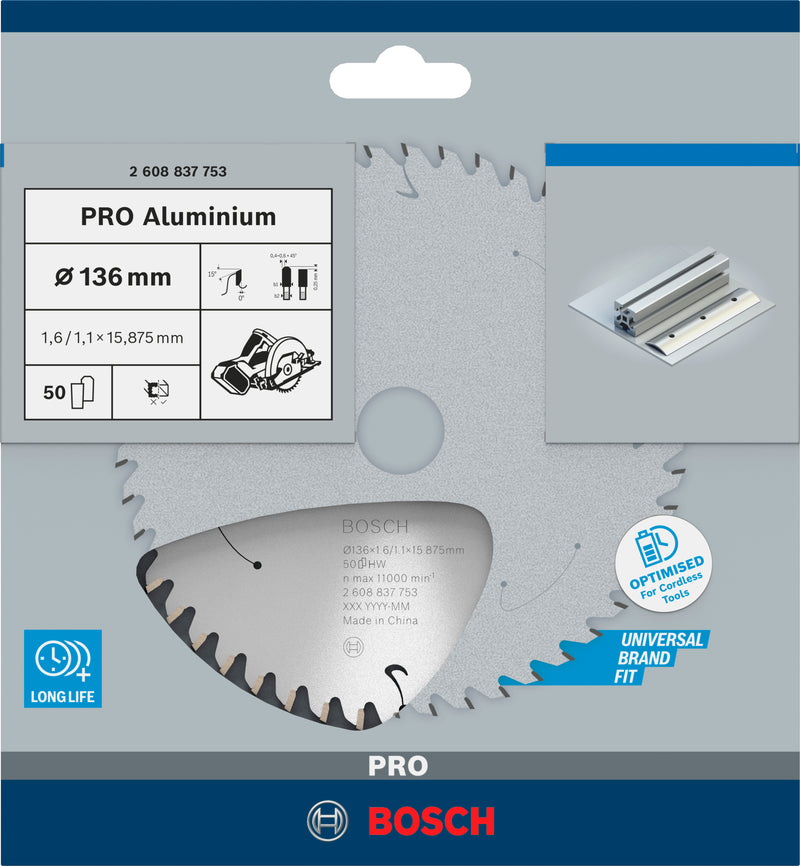 Bosch Circular Saw Blade ST AL H 136x16 T50