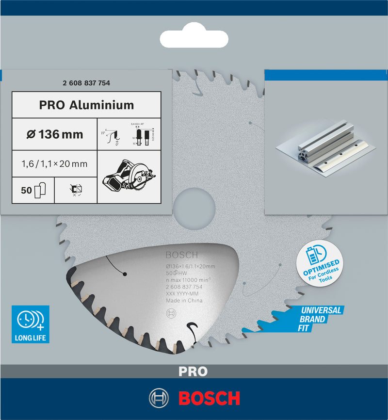 Bosch Circular Saw Blade ST AL H 136x20 T50