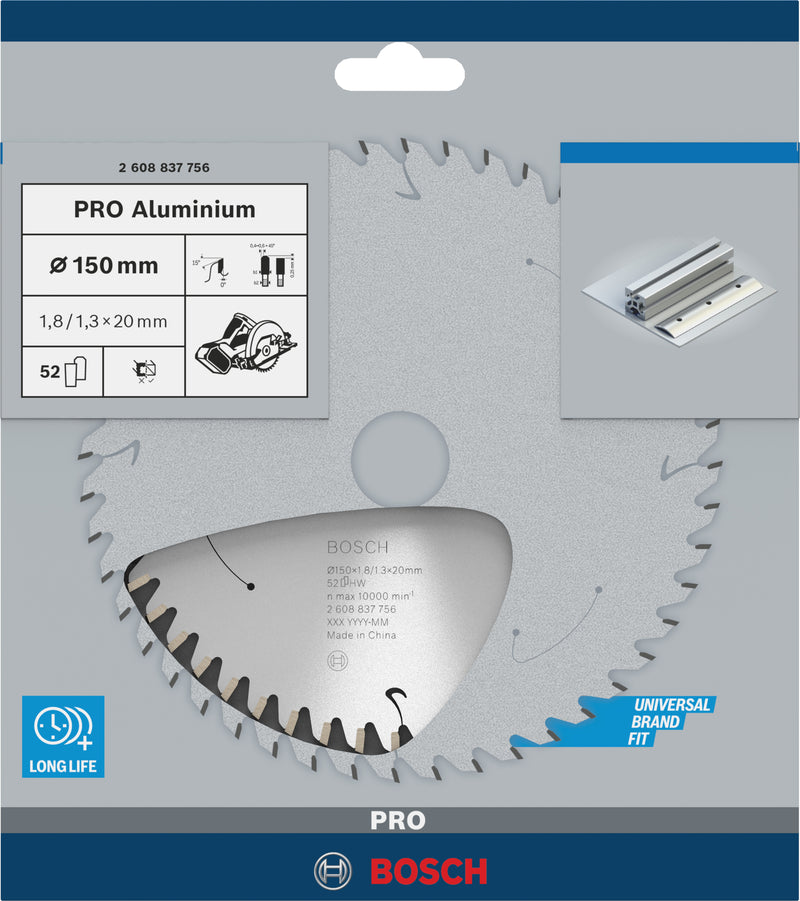 Bosch Circular Saw Blade ST AL H 150x20 T52
