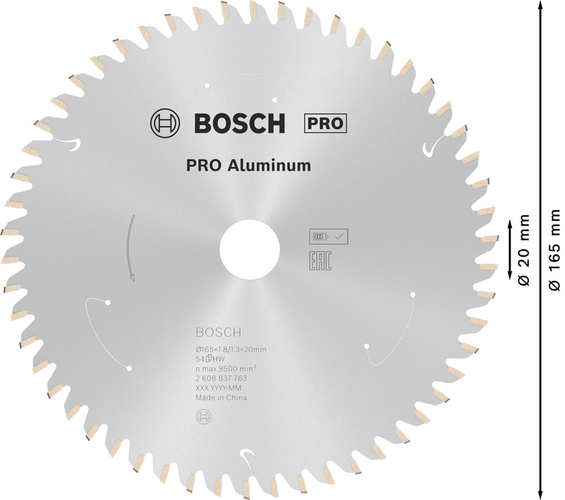 Bosch Circular Saw Blade ST AL H 165x20 T54