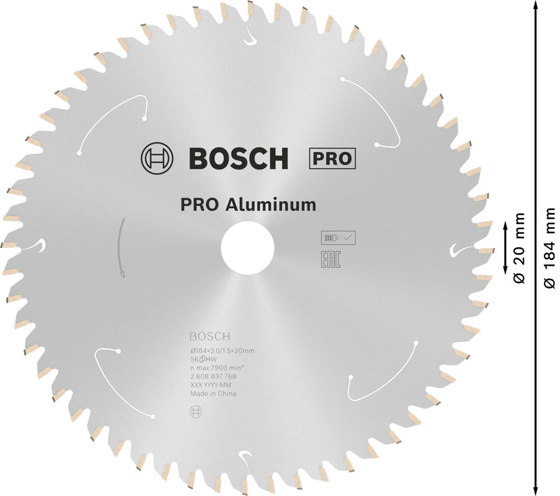 Bosch Circular Saw Blade ST AL H 184x20 T56