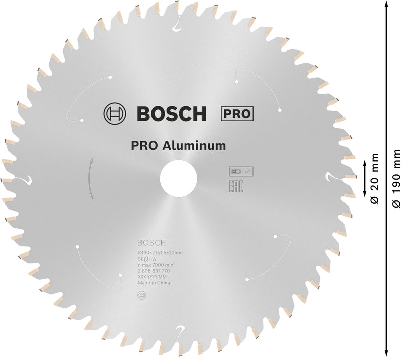 Bosch Circular Saw Blade ST AL B 190x20 T56