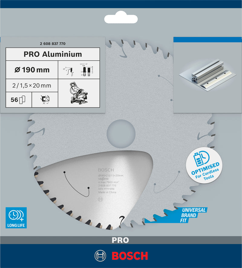 Bosch Circular Saw Blade ST AL B 190x20 T56