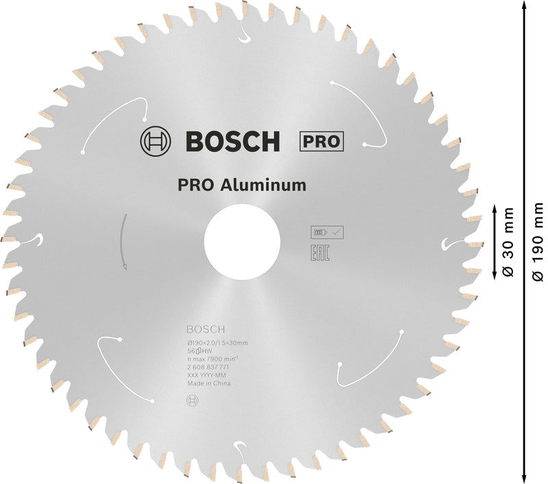 Bosch Circular Saw Blade ST AL H 190x30 T56