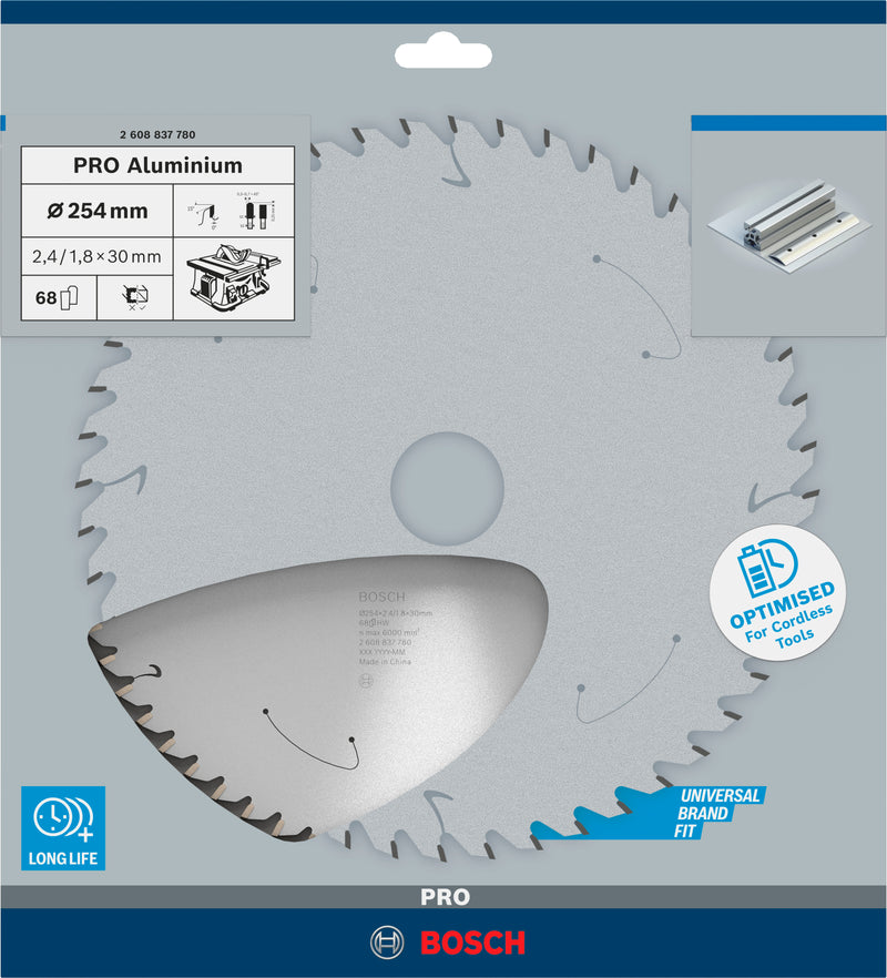 Bosch Standard Aluminium 254x30x68D:CL