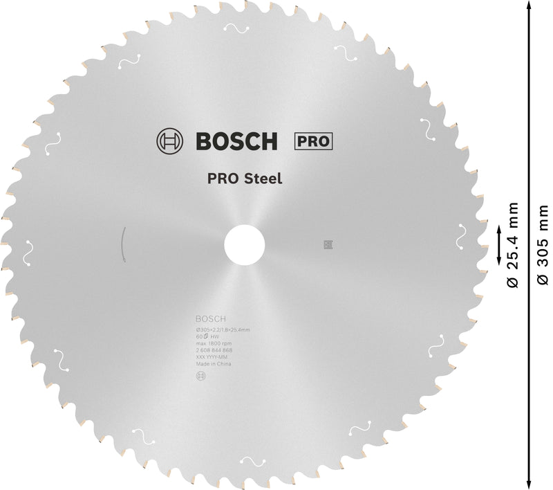 Hoja de sierra circular Bosch ST SL B 305x25,4x60