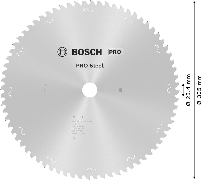 Hoja de sierra circular Bosch ST SL B 305x25,4x72