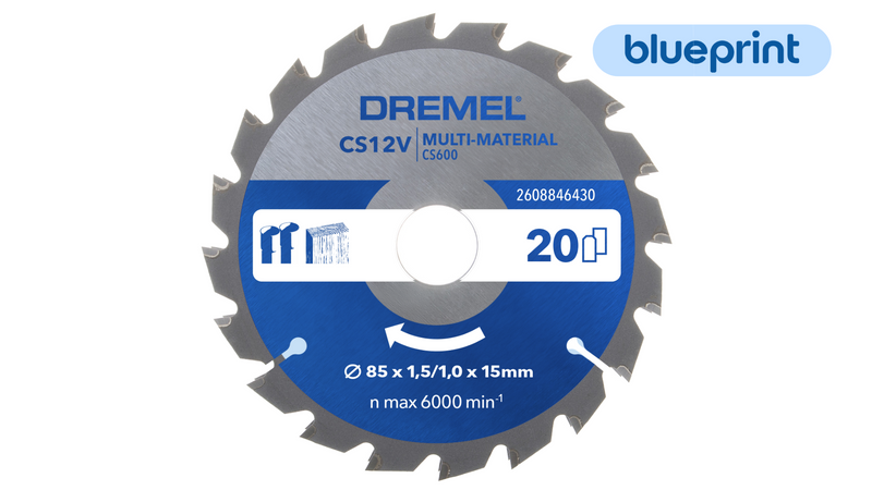 Corte Dremel (hoja multimaterial DREMEL® Blueprint (CS600)