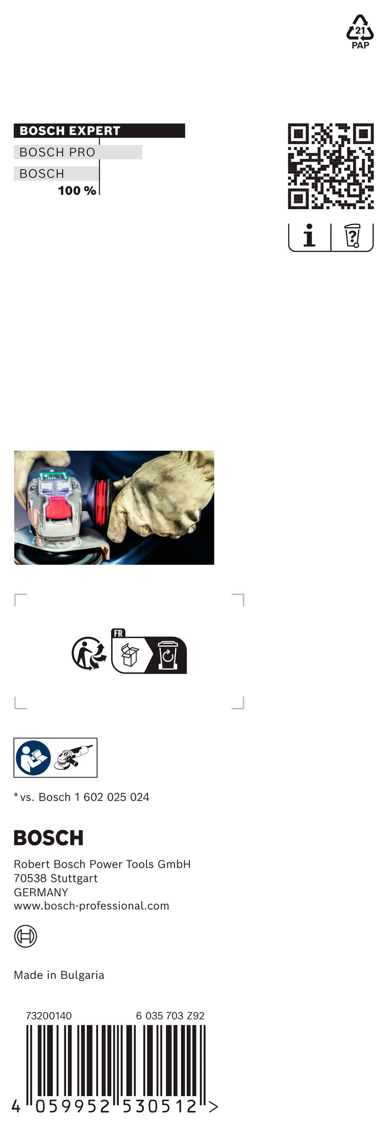 Bosch Auxiliary Handle M14 VibrationControl