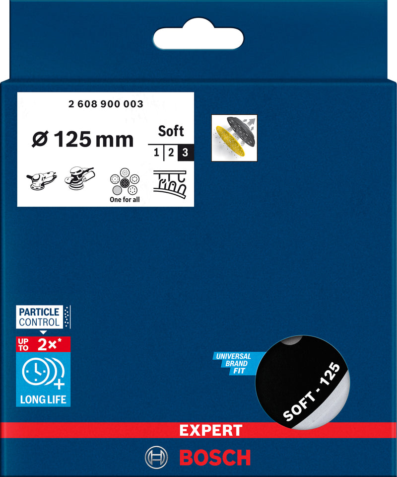 Bosch Multi-hole sanding pad soft, 125 mm