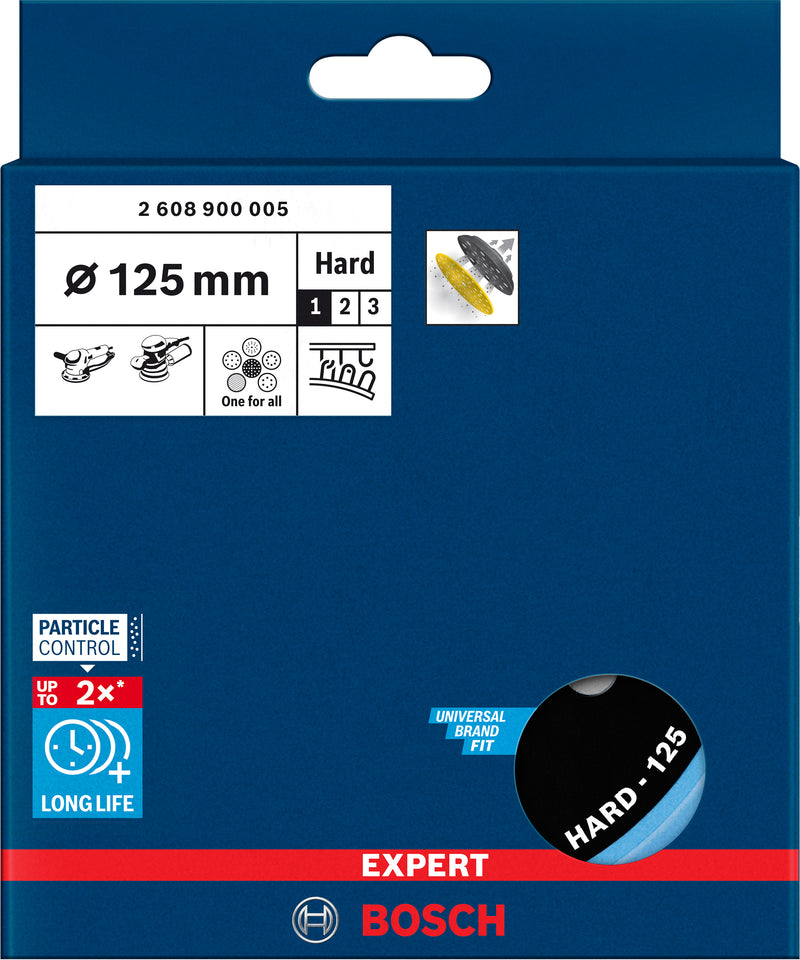 Bosch Multi-hole sanding pad hard, 125 mm