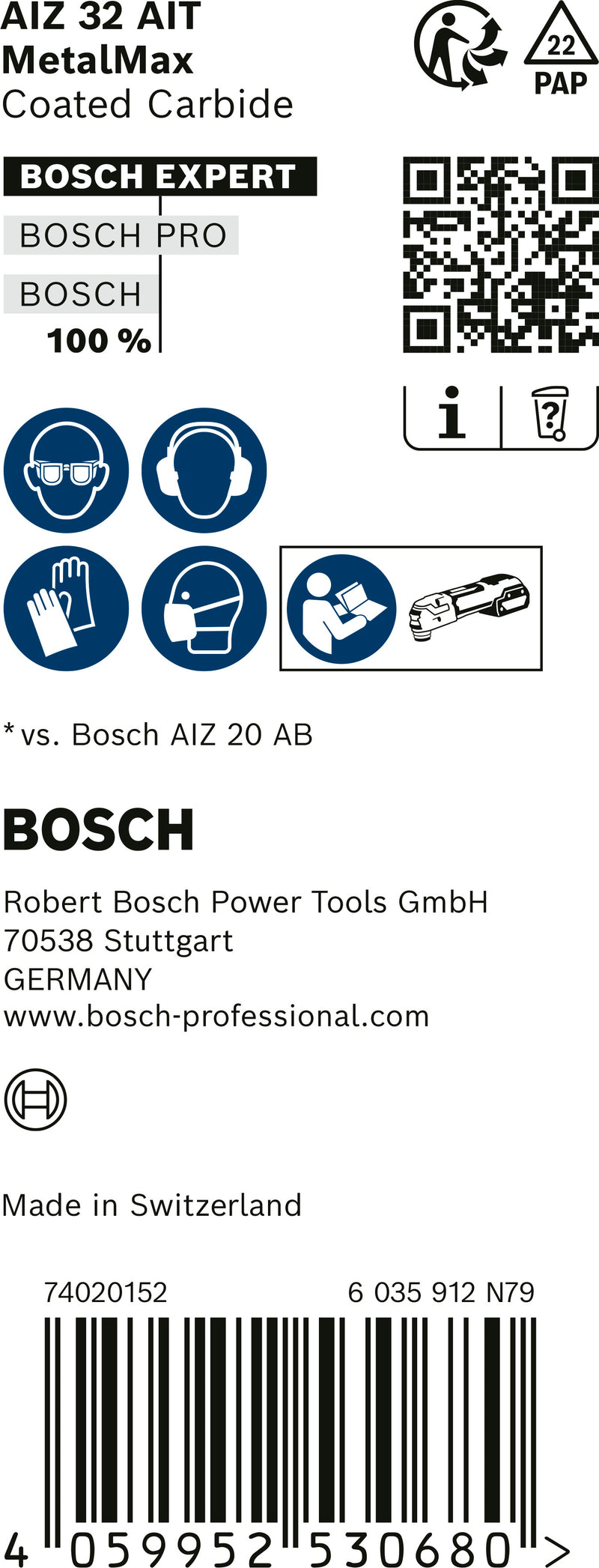 Bosch Plunge cutting blade RBE-10ER AIZ 32 AIT