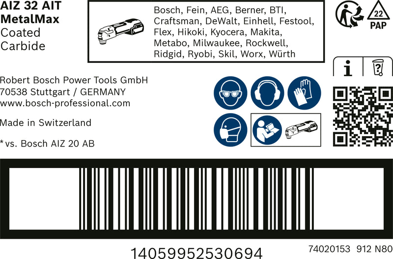 Bosch Plunge cutting blade RBE- 1ER AIZ 32 AI