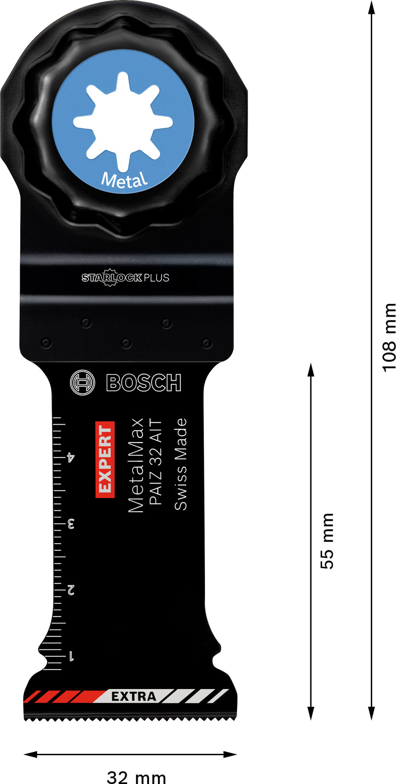Multiferramenta Bosch EXPERT MetalMax PAIZ 32 AIT Preto