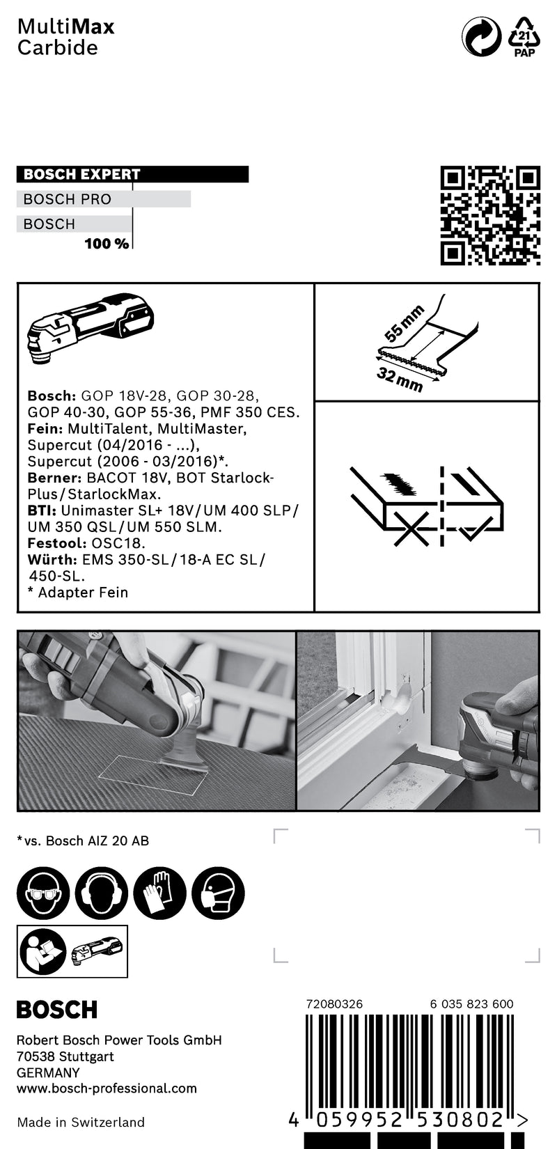 Bosch Plunge cutting blade RBE- 1ER PAIZ32API