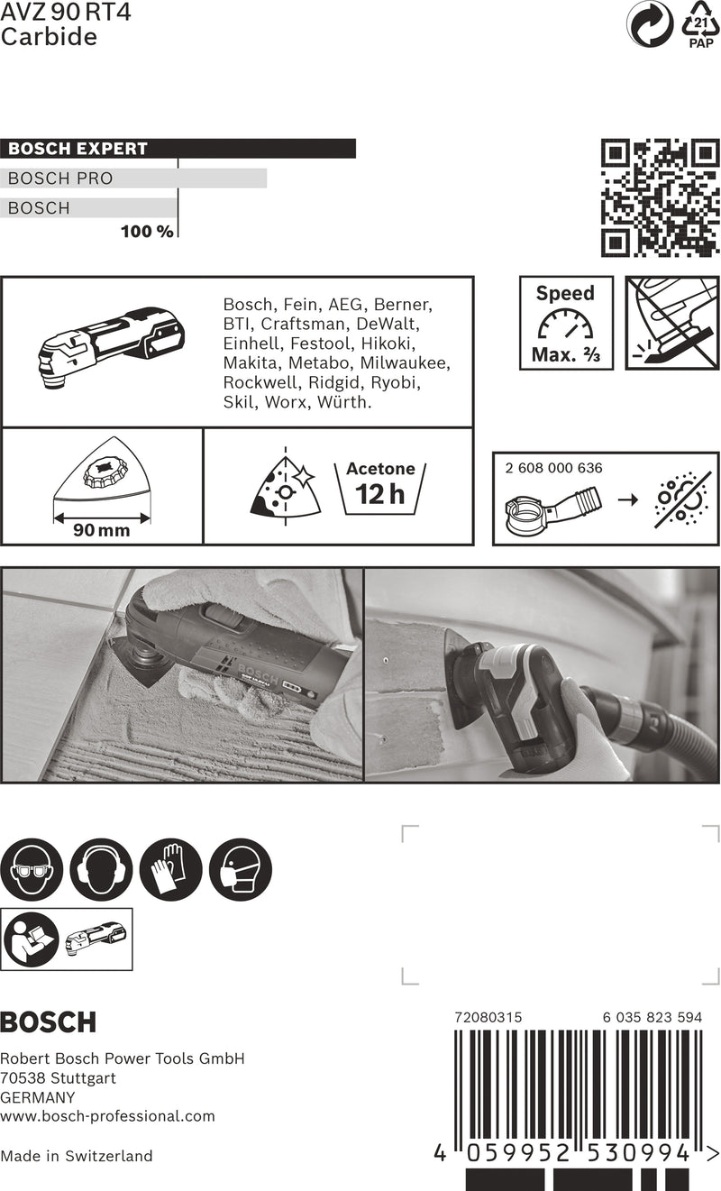 Bosch Sander Plate RBE- 1ER AVZ90 RT4