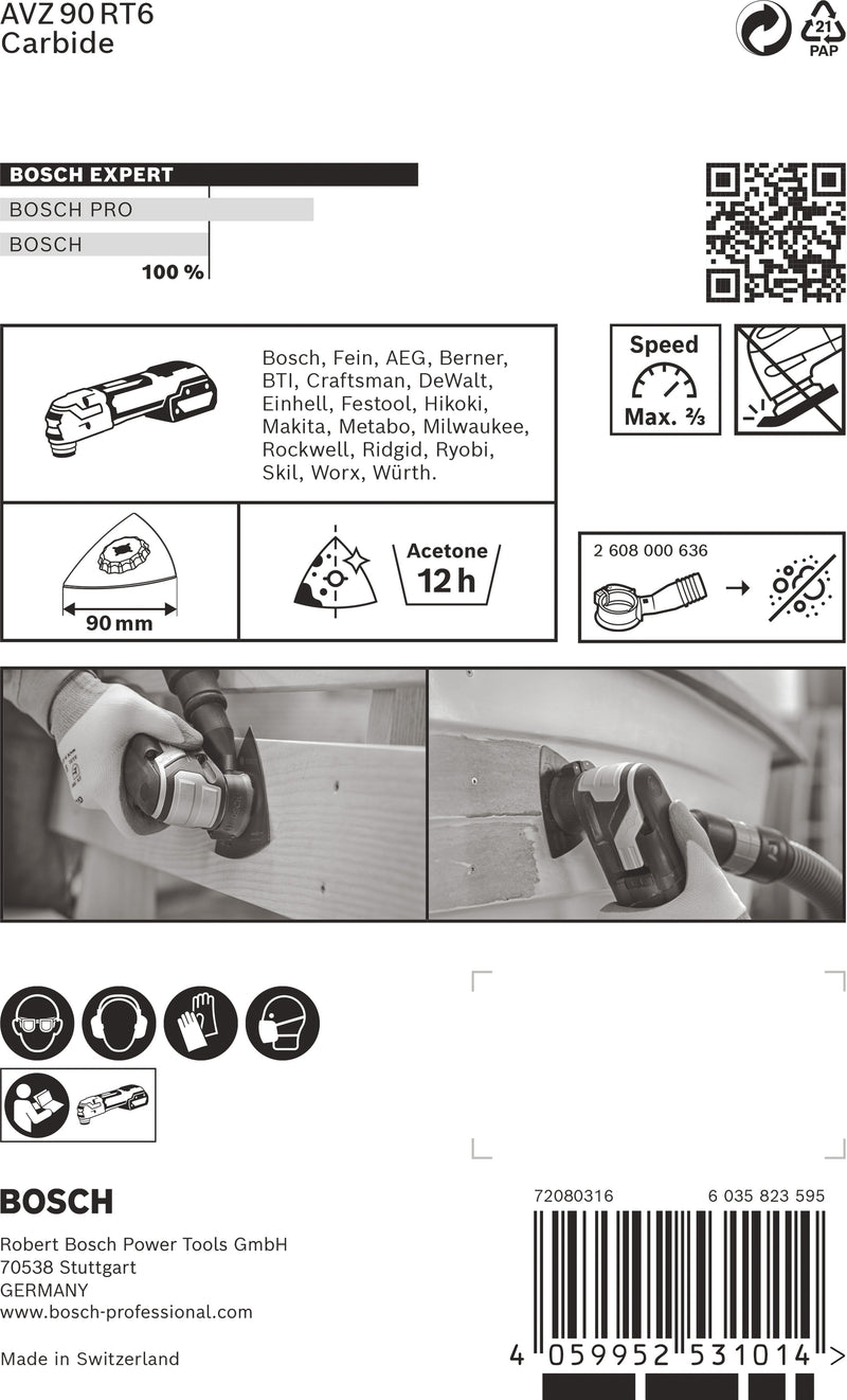Bosch Sander Plate RBE- 1ER AVZ90 RT6