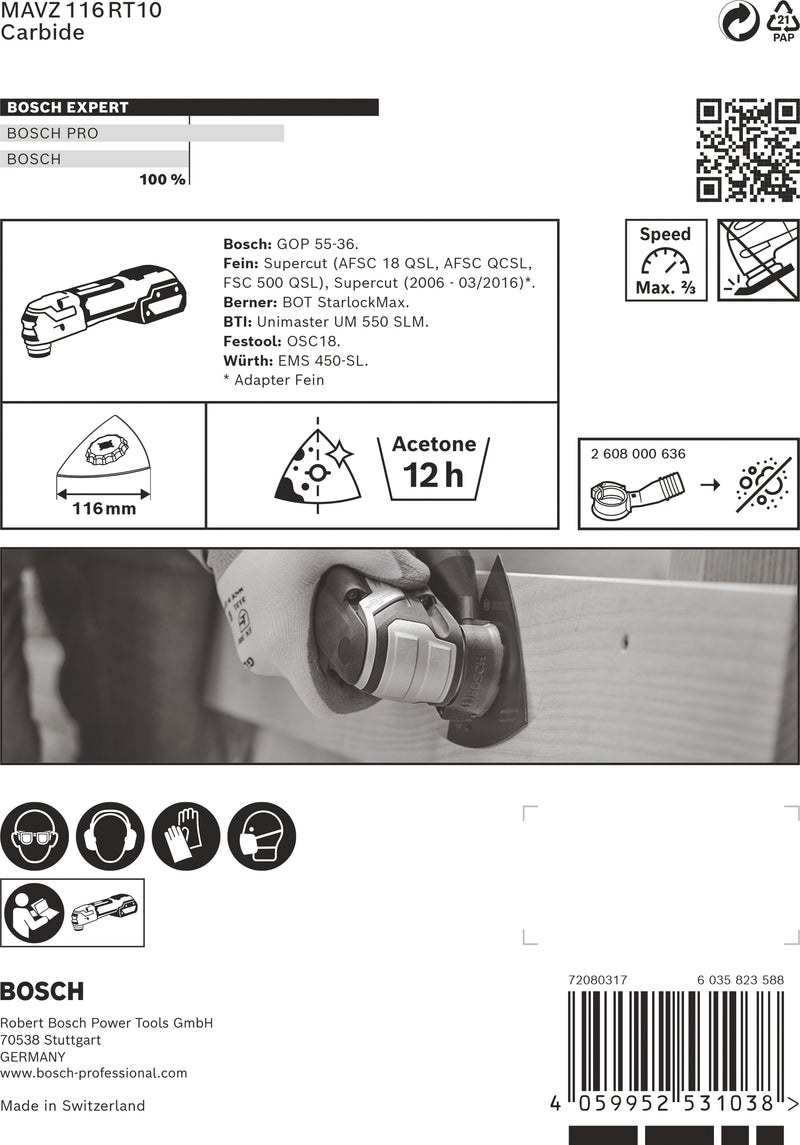 Bosch Sander Plate RBE- 1ER MAVZ116RT10