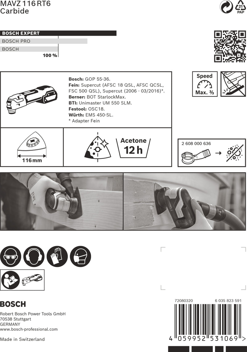 Bosch Sander Plate RBE- 1ER MAVZ116RT6