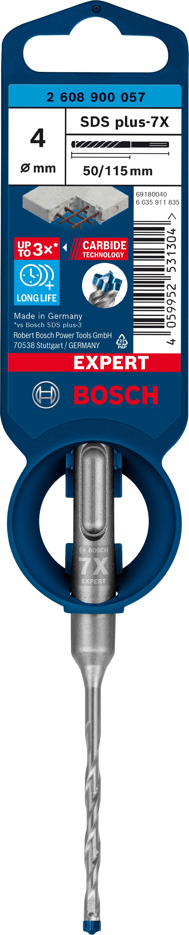 Bosch SDSplus hammer drill bit 7X 1PC 4X115