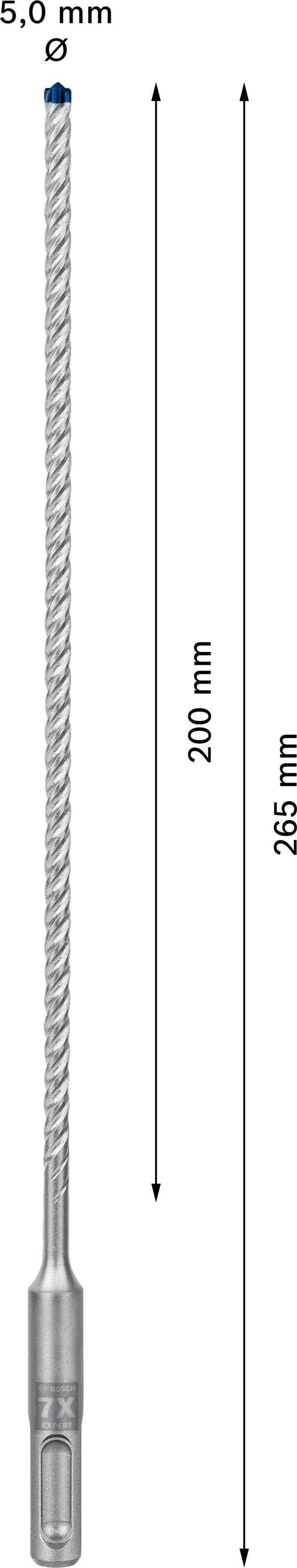 Bosch SDSplus hammer drill bit 7X 1PC 5X265