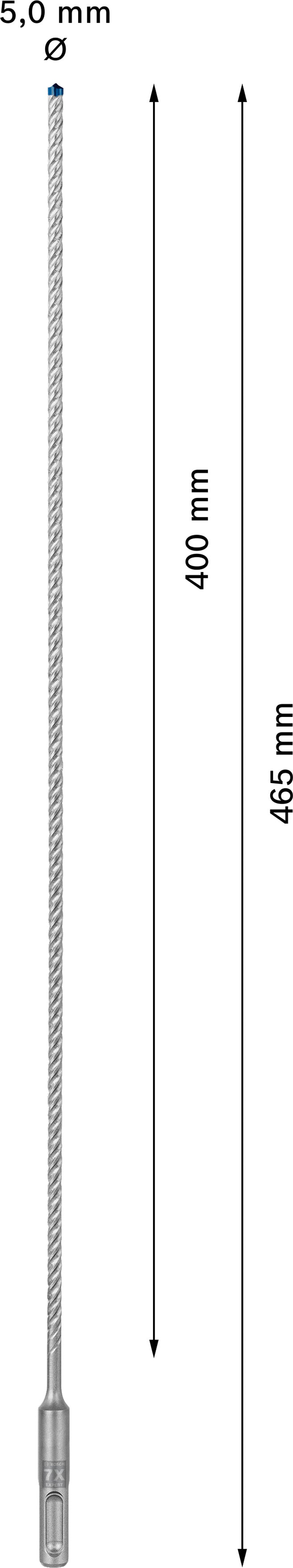 Broca para taladro percutor Bosch SDSplus 7X 1 ud. 5X465